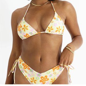 AURELLE- JOEY TIED TRIANGLE TOP AND JOEY RUCHED BOTTOMS